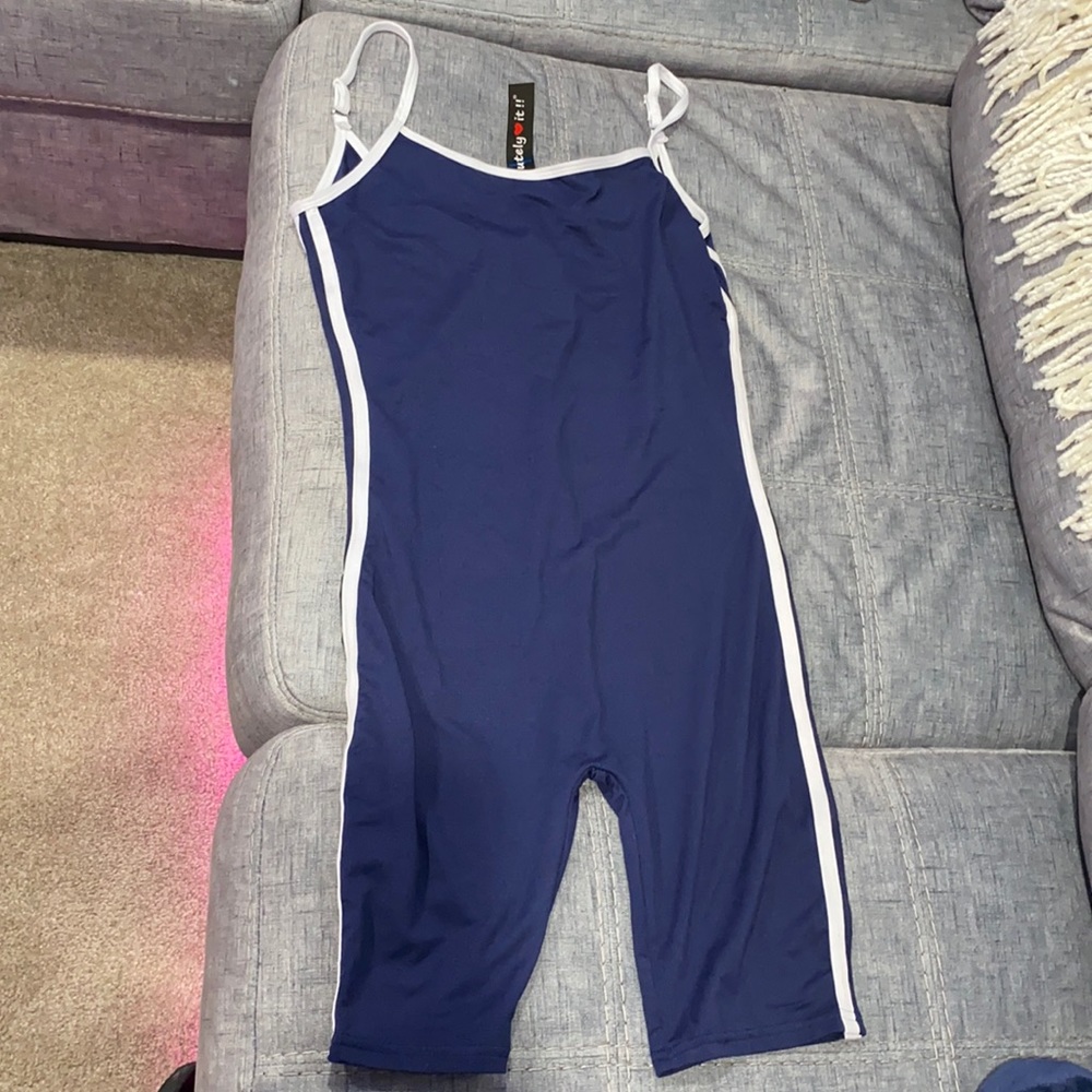 Navy romper